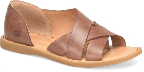 Born Women's Ithica Leather Sandal - Brown BR0054906