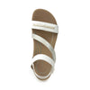 Aetrex Women's Gabby Adjustable Quarter Strap Sandal - White SE263