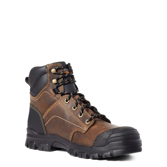 Ariat Men's 6" Treadfast Steel Toe Work Boot - Distressed Brown 10034671