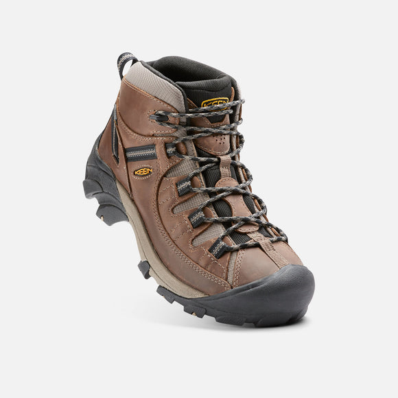 Keen Men's Targhee II Mid Waterproof Hiking Boot - Shitake/Brindle 1008418 - ShoeShackOnline