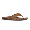 Olukai Men's Tuahine Leather Sandals - Toffee/Toffee 10465-3333