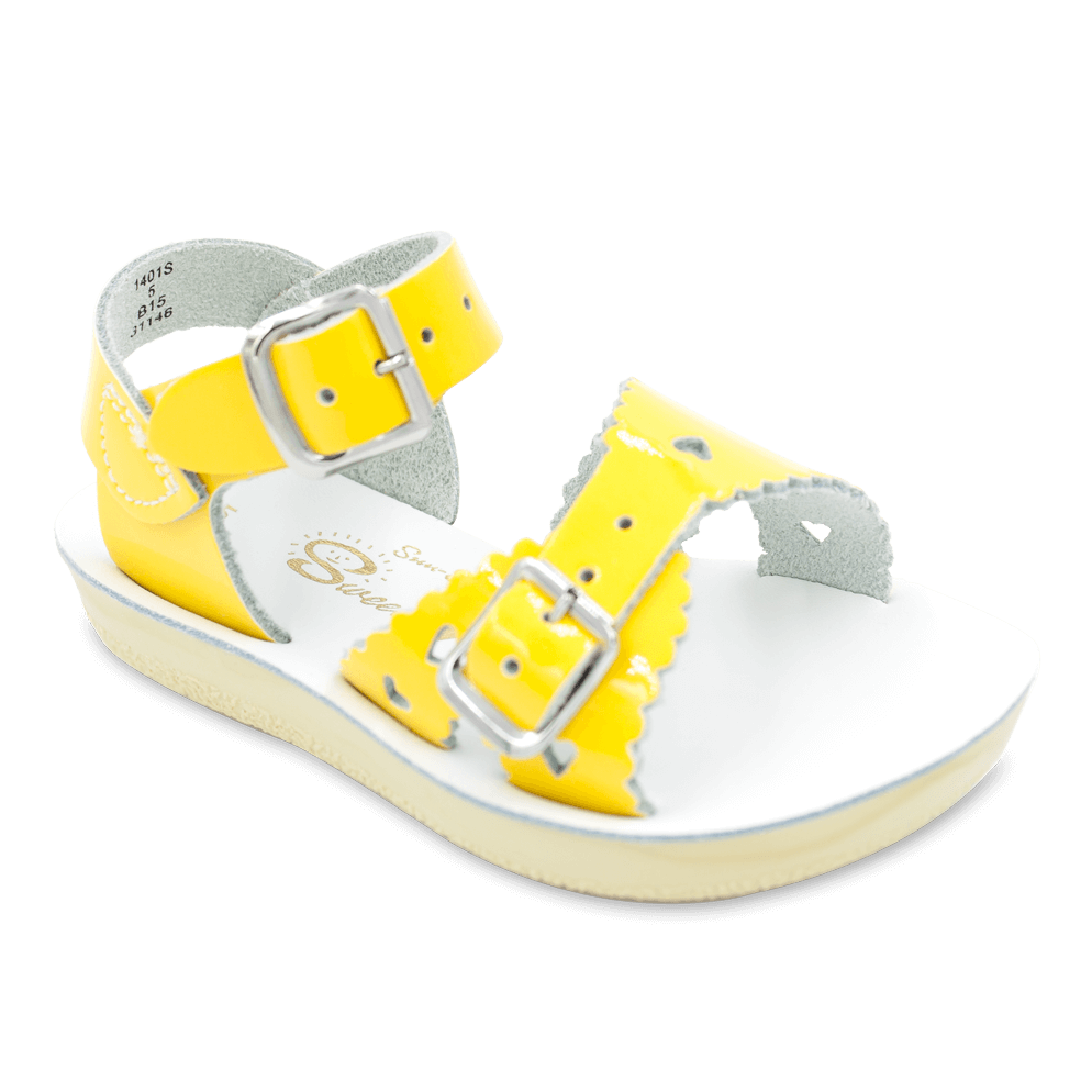 Sun San Toddler's Sweetheart Sandal - Shiny Yellow 1401S