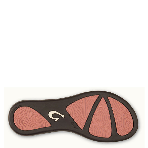 Olukai Women's Ho'Opio Leather Sandal - Copper/Dark Java