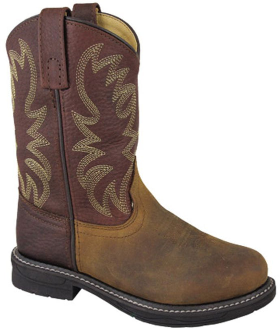 Smoky Mountain Child's Buffalo Western Boot - Brown 2470C
