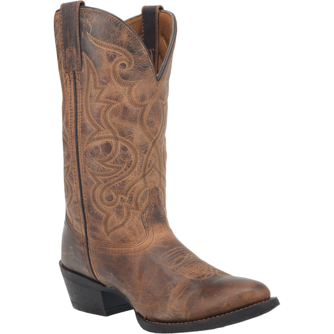 Laredo Women's Maddie Leather Boot - Tan Distressed 51112