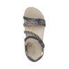 Aetrex Women's Jillian Braided Quarter Strap Sandal - Navy SC461W - ShoeShackOnline
