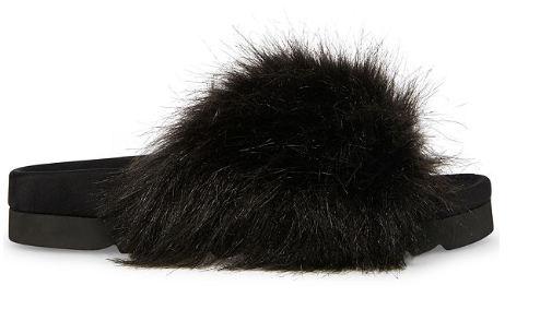 Steve Madden Women's Amari Faux Fur Slipper