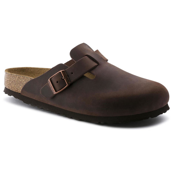 Birkenstock Boston Soft Footbed Narrow - Habana | Oiled Leather - 0159713