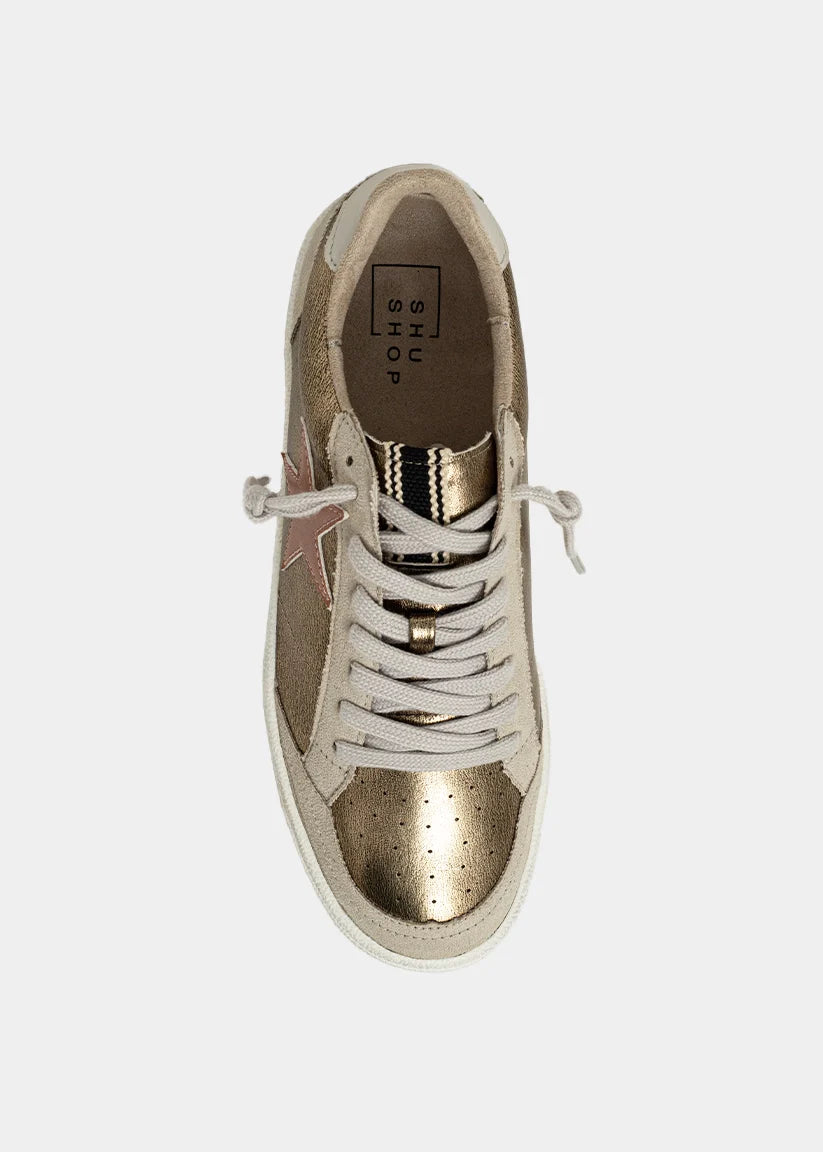ShuShop Women's Paz Sneaker Shoes - Golden