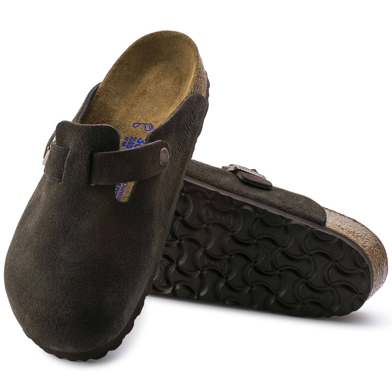 Birkenstock Boston Soft Footbed Suede Leather - Mocha 660461
