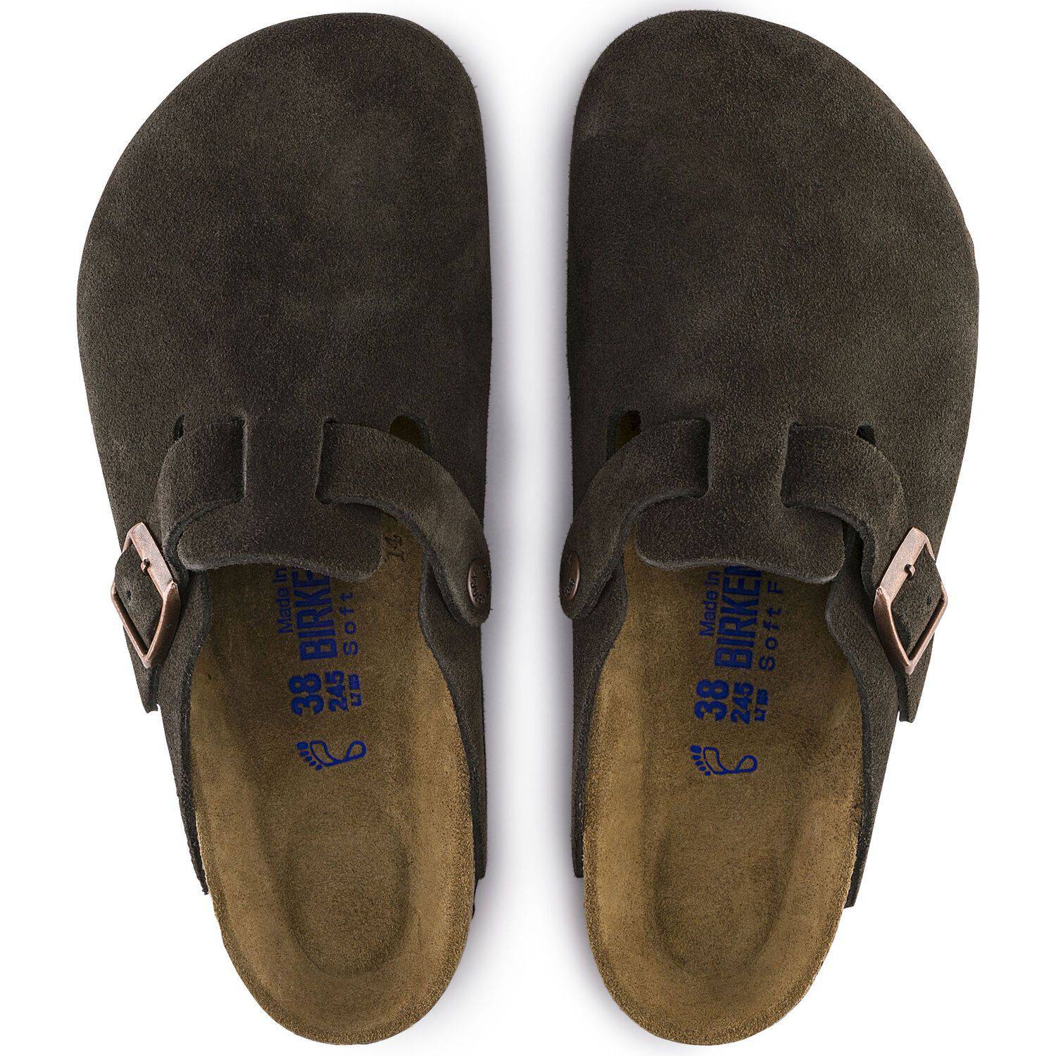 Birkenstock Boston Soft Footbed Suede Leather - Mocha 660461