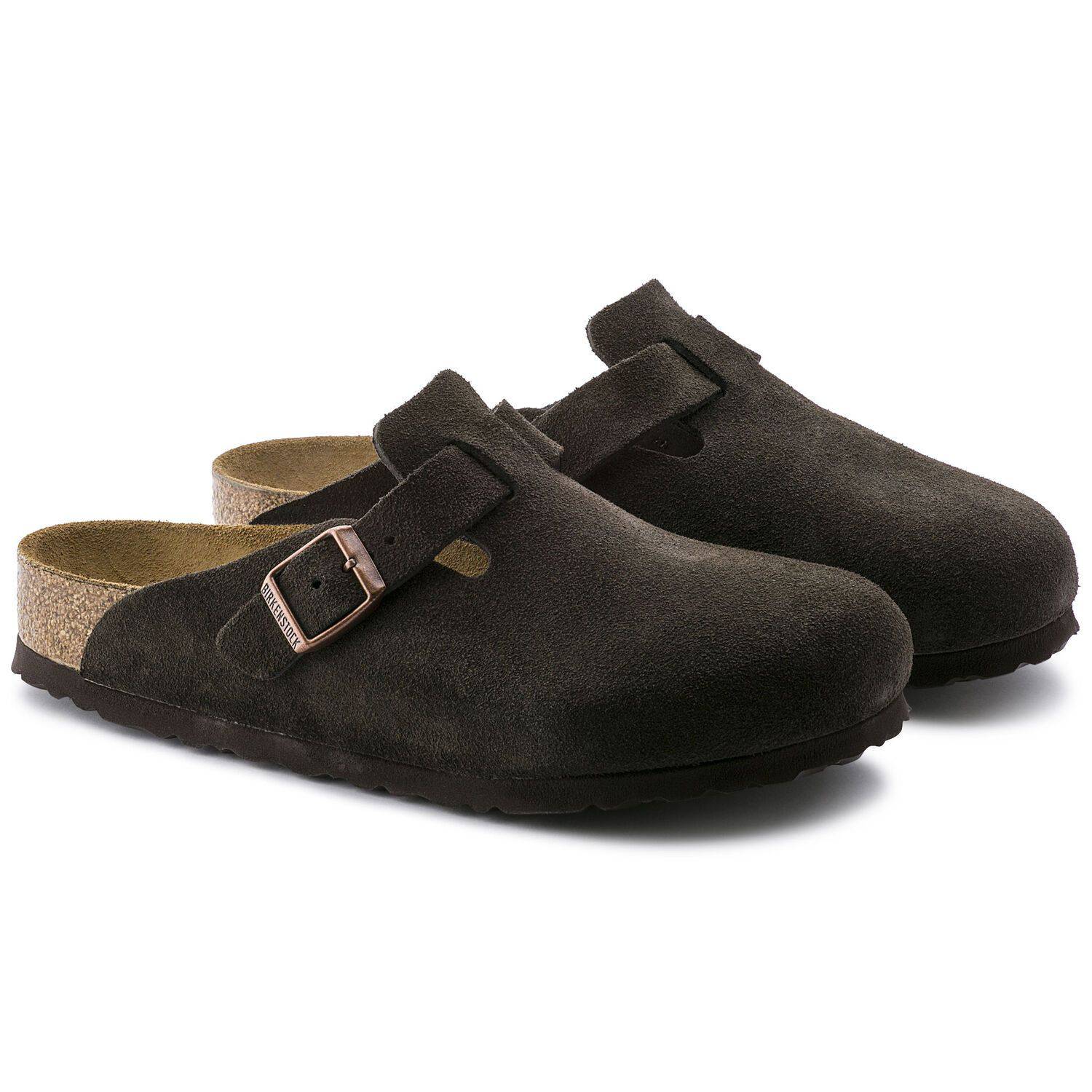 Birkenstock Boston Soft Footbed Suede Leather - Mocha 660461
