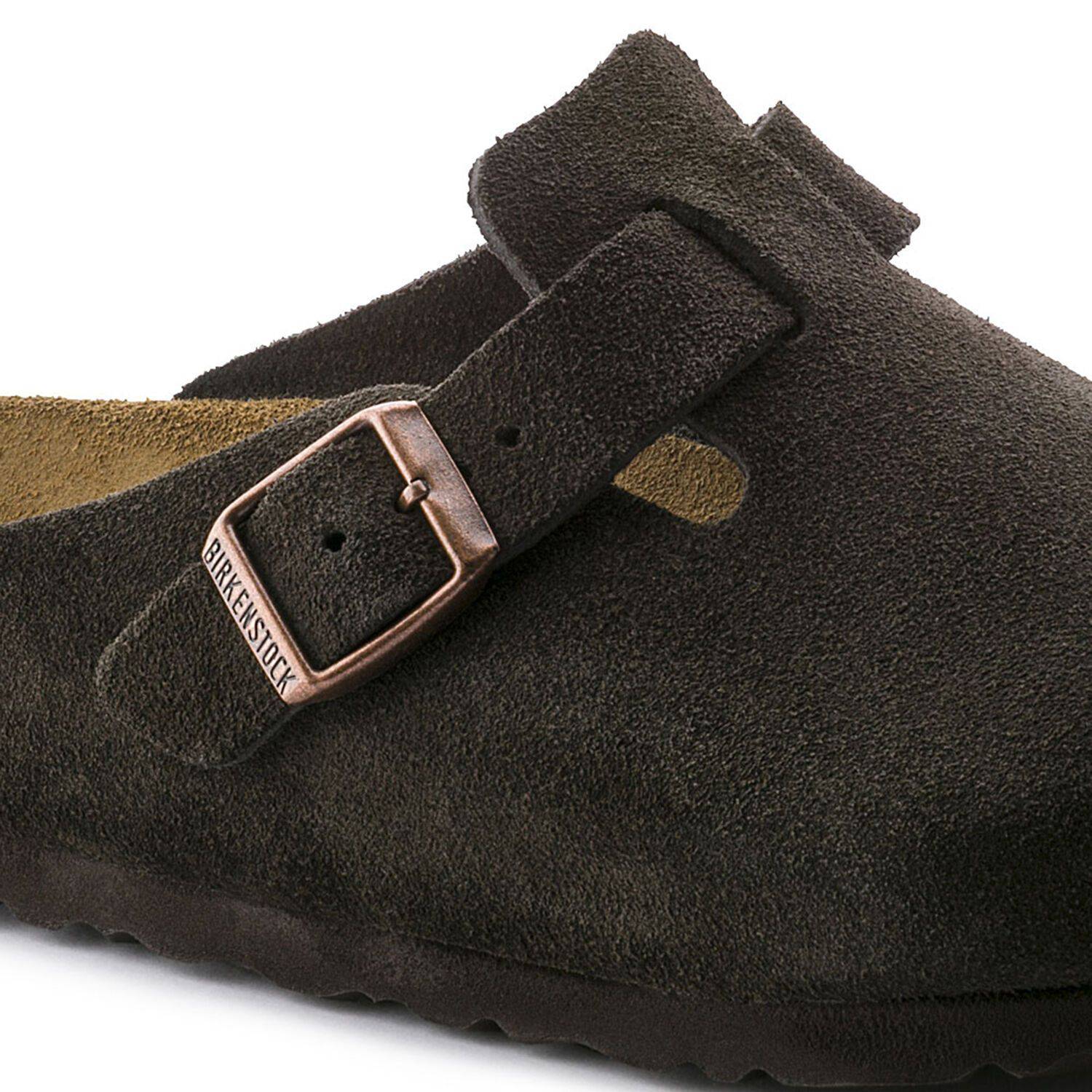 Birkenstock Boston Soft Footbed Suede Leather - Mocha 660461
