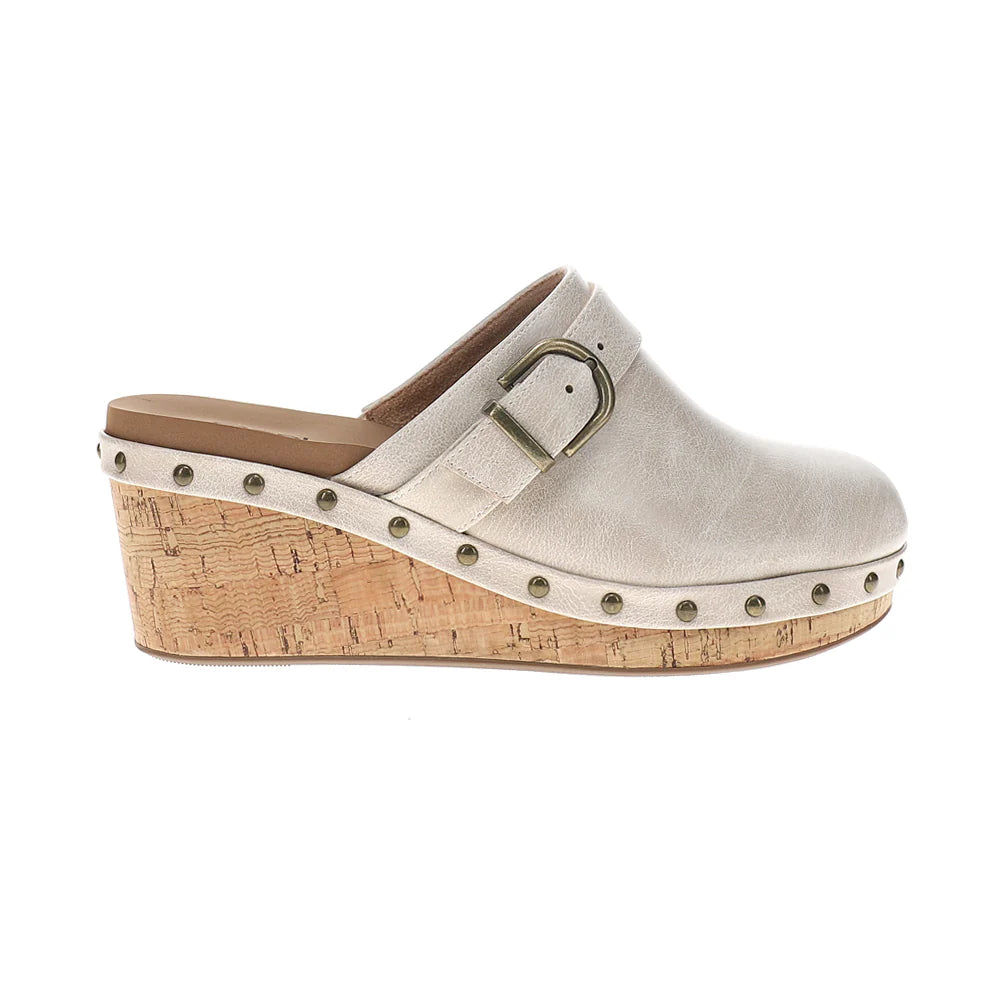Corkys Who Knew Slip On Clog - Ivory 10-0221
