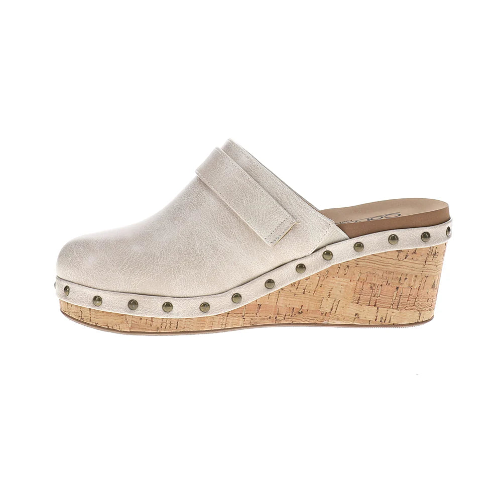 Corkys Who Knew Slip On Clog - Ivory 10-0221