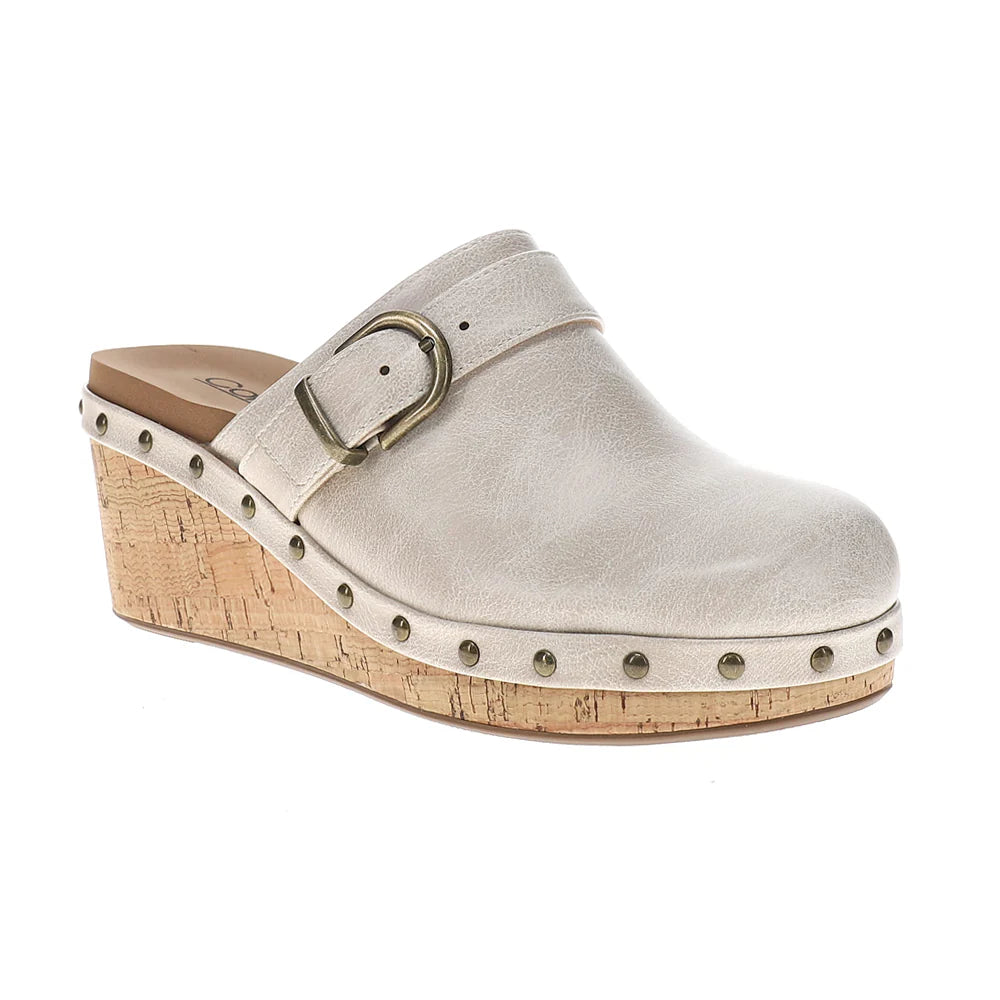 Corkys Who Knew Slip On Clog - Ivory 10-0221