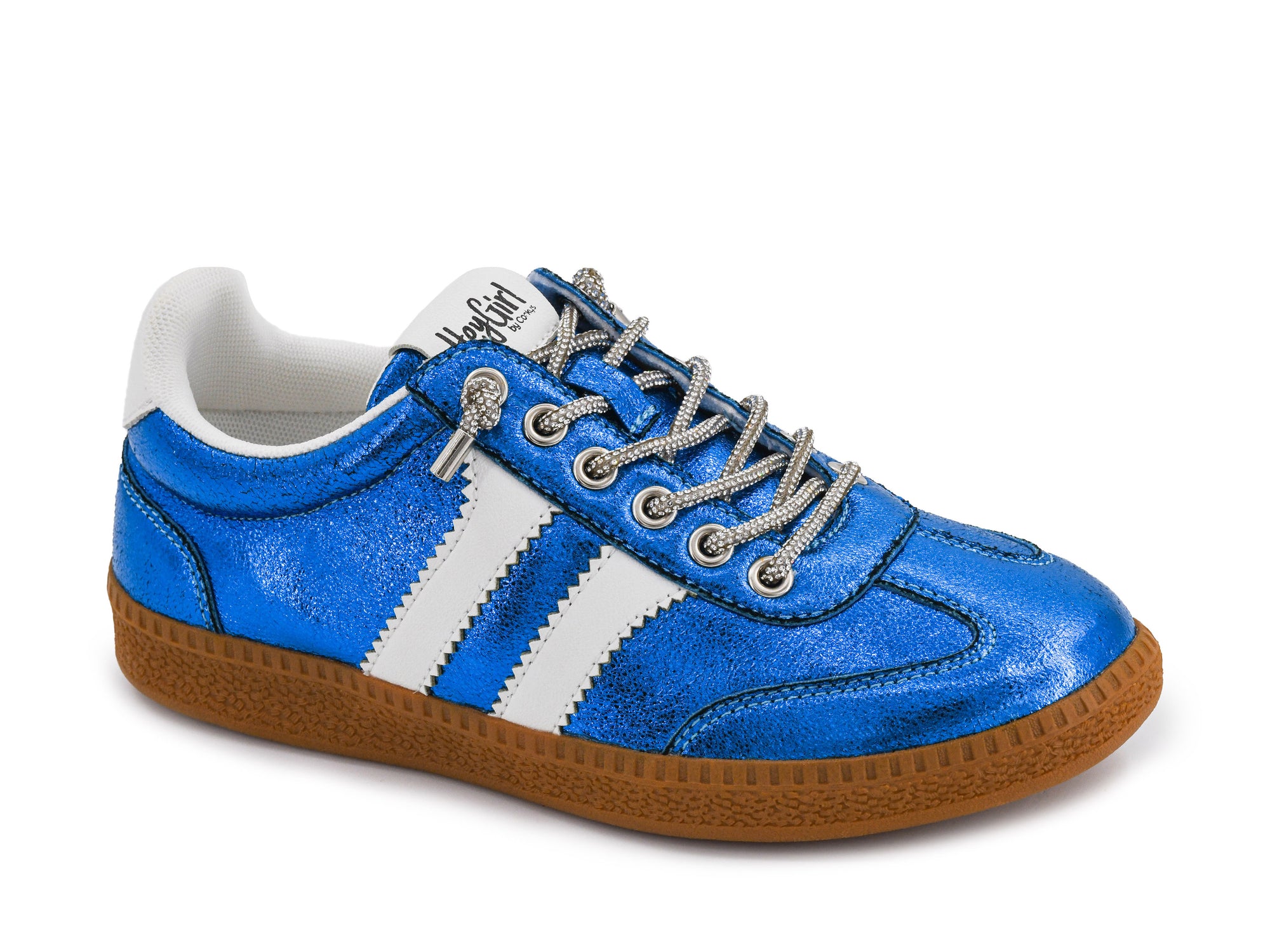Corkys Women's Heads Up Sneakers - Blue Metallic 10-0301