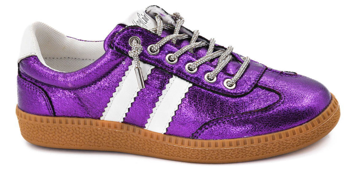 Corkys Women's Heads Up Sneakers - Purple Metallic 10-0301