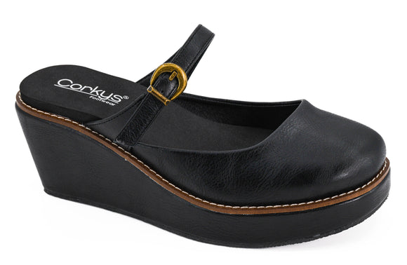 Corkys Women's Me Time Wedge - Black 10-0325