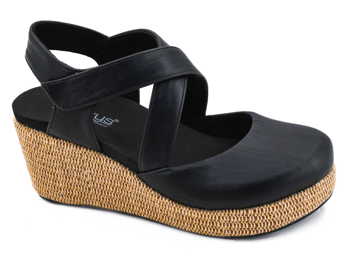 Corkys Women's Whats The Rush Wedge - Black 10-0352