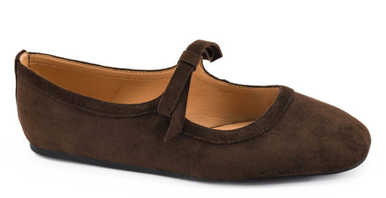 Corkys Women's Layover Flat - Chocolate 10-0383