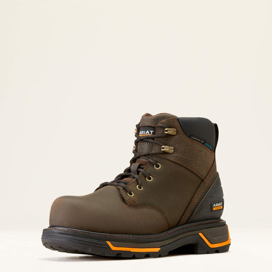 Ariat Men's 6" Big Rig Waterproof Composite Toe Work Boot - Iron Coffee 10042550