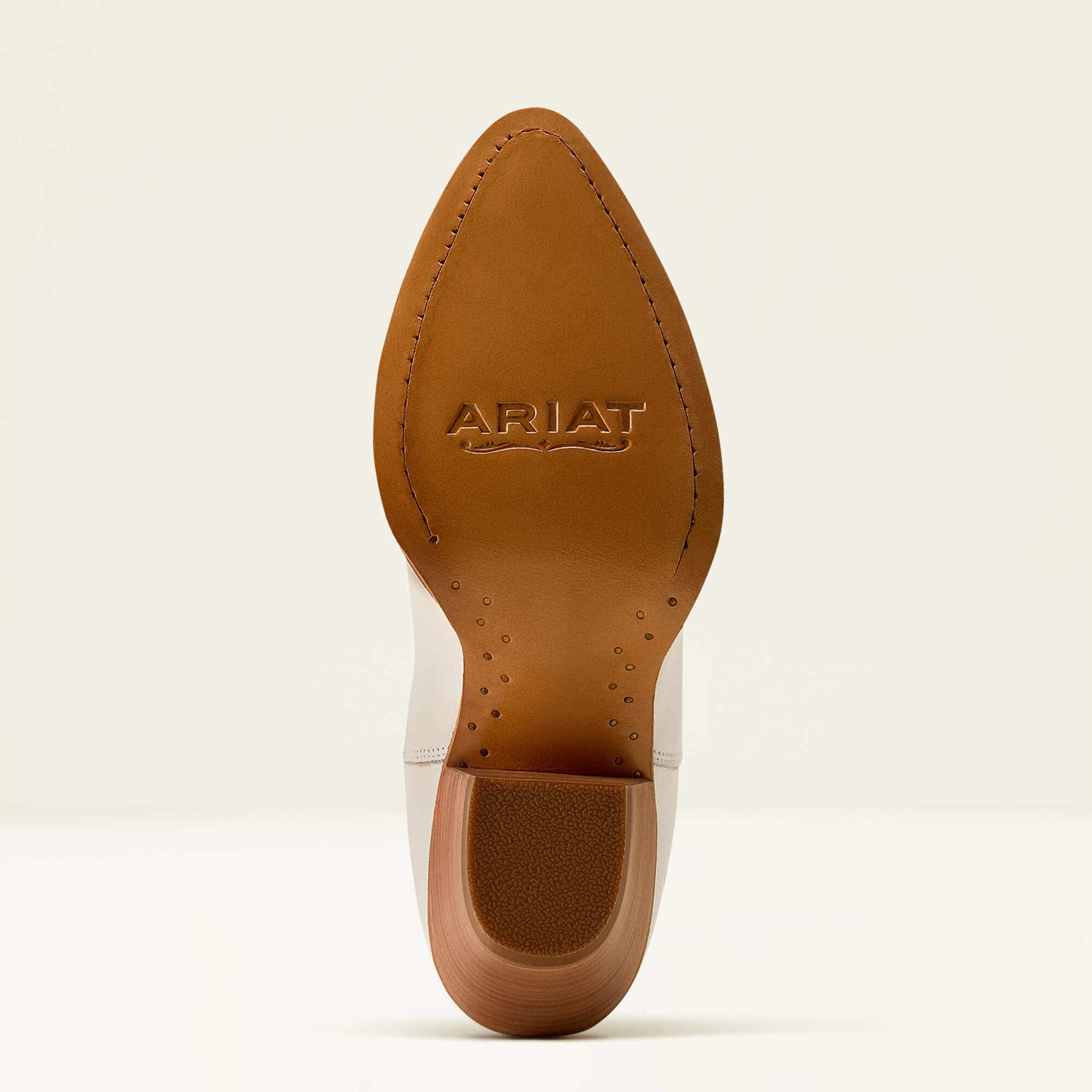 Ariat Women's Beaux J Toe Western Boot - Ivory Pearl/Zesty Orange 10080313
