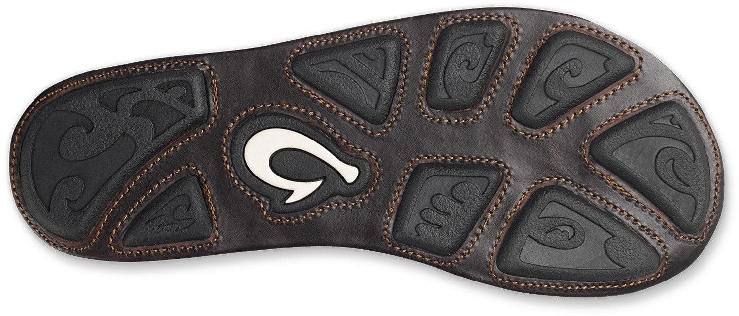 OluKai Men's Mea Ola Flip Flop - Tan/ Dk Java 10138-3448