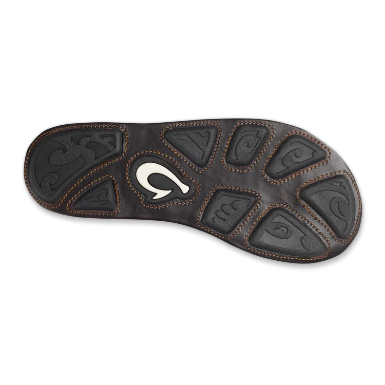 OluKai Men's Mea Ola Flip Flop - Tan/ Dk Java 10138-3448