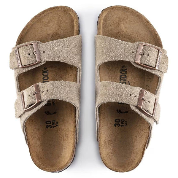 Birkenstock Kid's Arizona Suede Sandal - Taupe 1021704