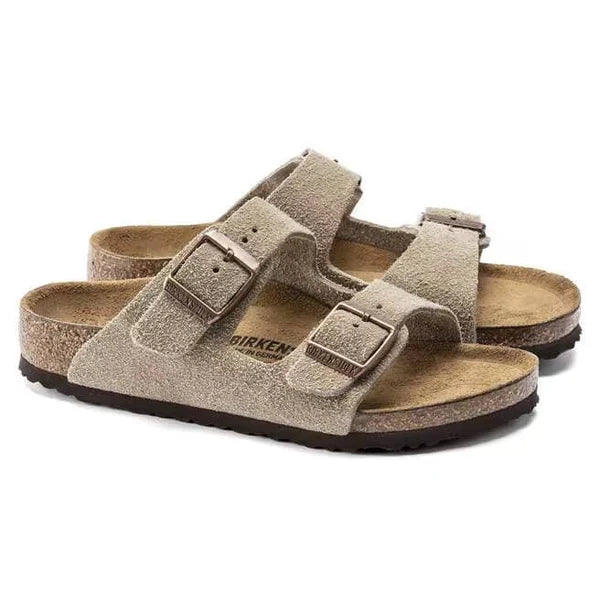 Birkenstock Kid's Arizona Suede Sandal - Taupe 1021704
