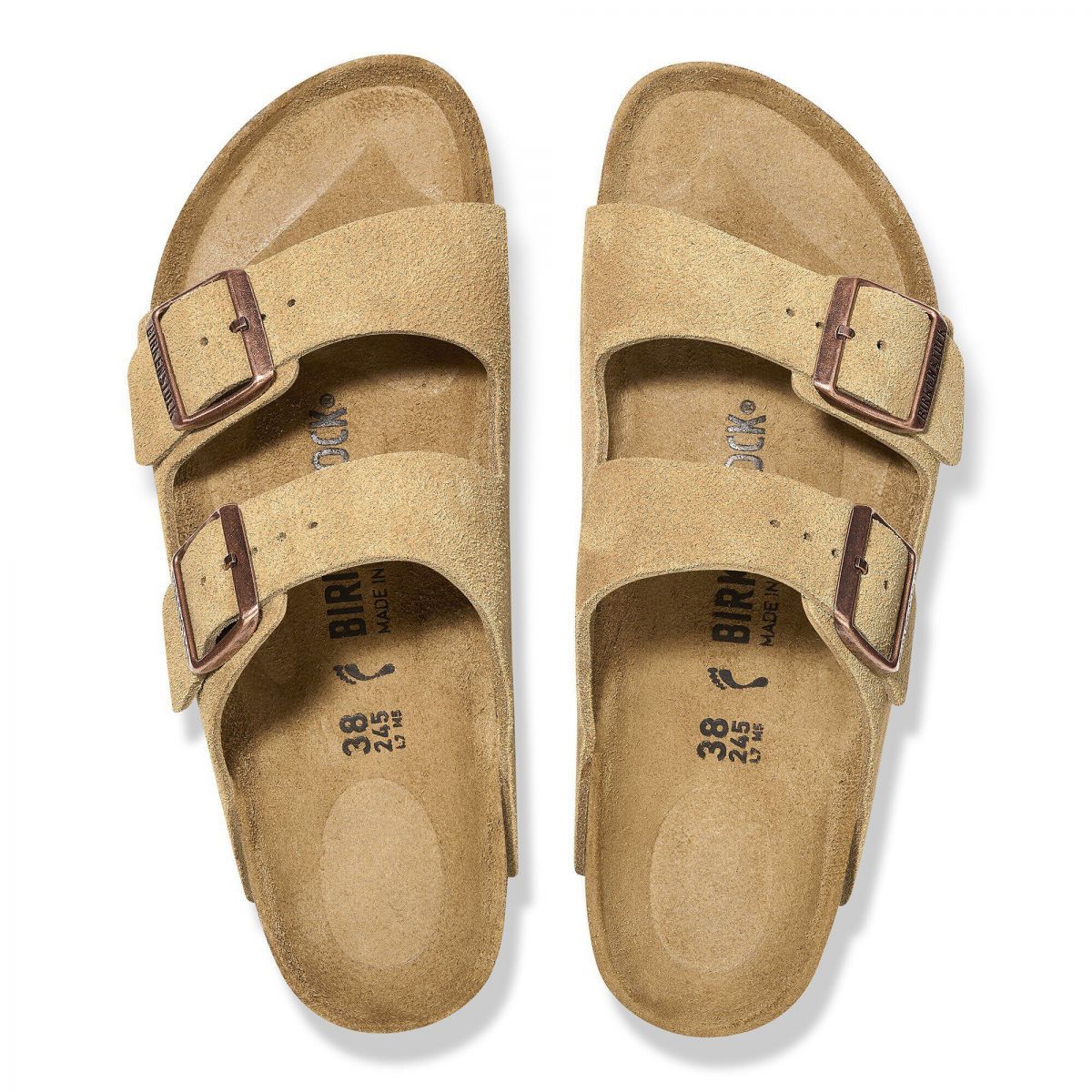 Birkenstock Arizona Leather Sandals - Latte Cream 1026174