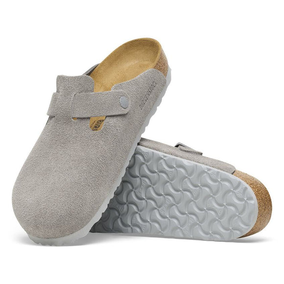 Birkenstock Boston Suede Leather - Stone Coin 1027751