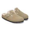 Birkenstock Boston Shearling Suede Leather - Taupe 1028289