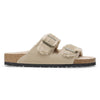 Birkenstock Arizona Shearling Suede Leather Sandal - Taupe 1028293