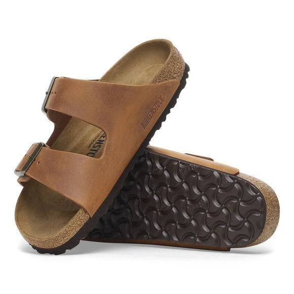 Birkenstock Arizona Waxy Leather Narrow - Cognac 1028401