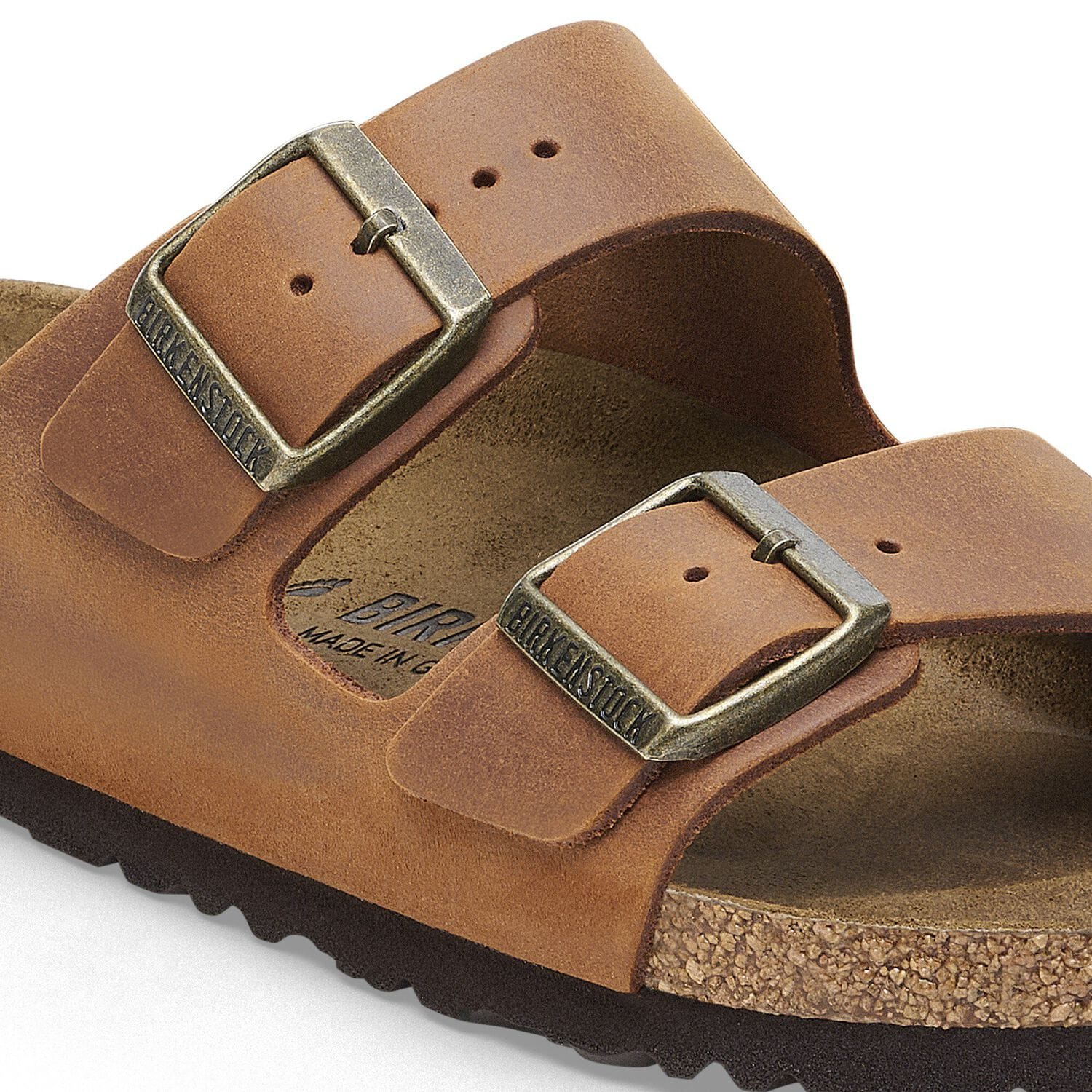 Birkenstock Arizona Waxy Leather Narrow - Cognac 1028401