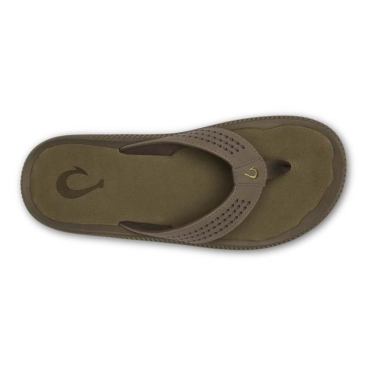 OluKai Men's Ulele Flip Flop - Mustang/Mineral 10435-132R