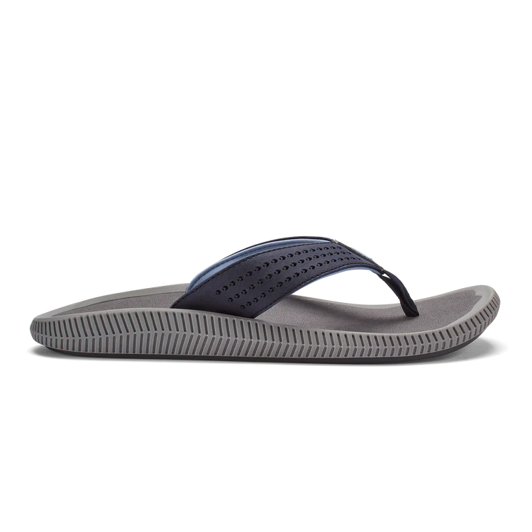 OluKai Men's Ulele Flip Flop - Blue Depth/Charcoal 10435-TF26