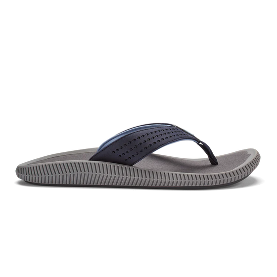 OluKai Men's Ulele Flip Flop - Blue Depth/Charcoal 10435-TF26