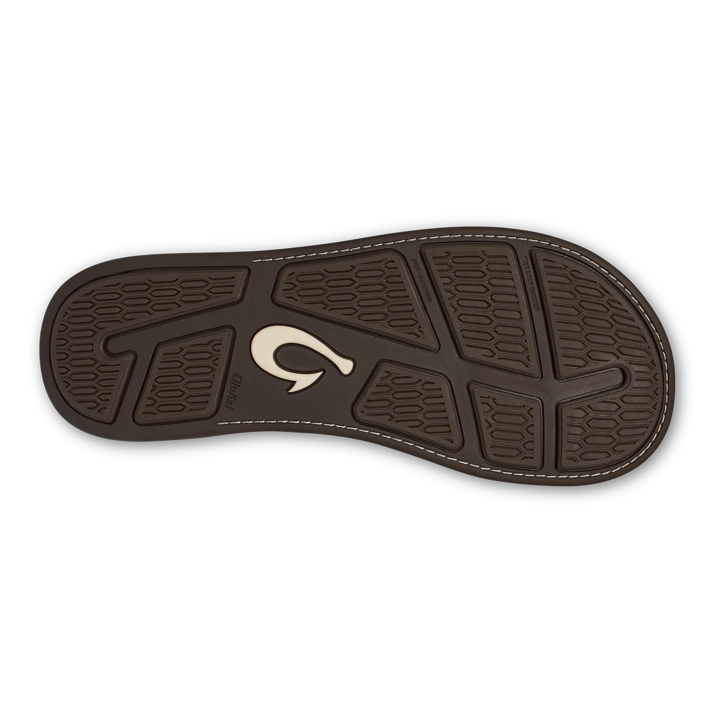 Olukai Men's Tuahine Leather Sandals - Golden Sand 10465-GSGS