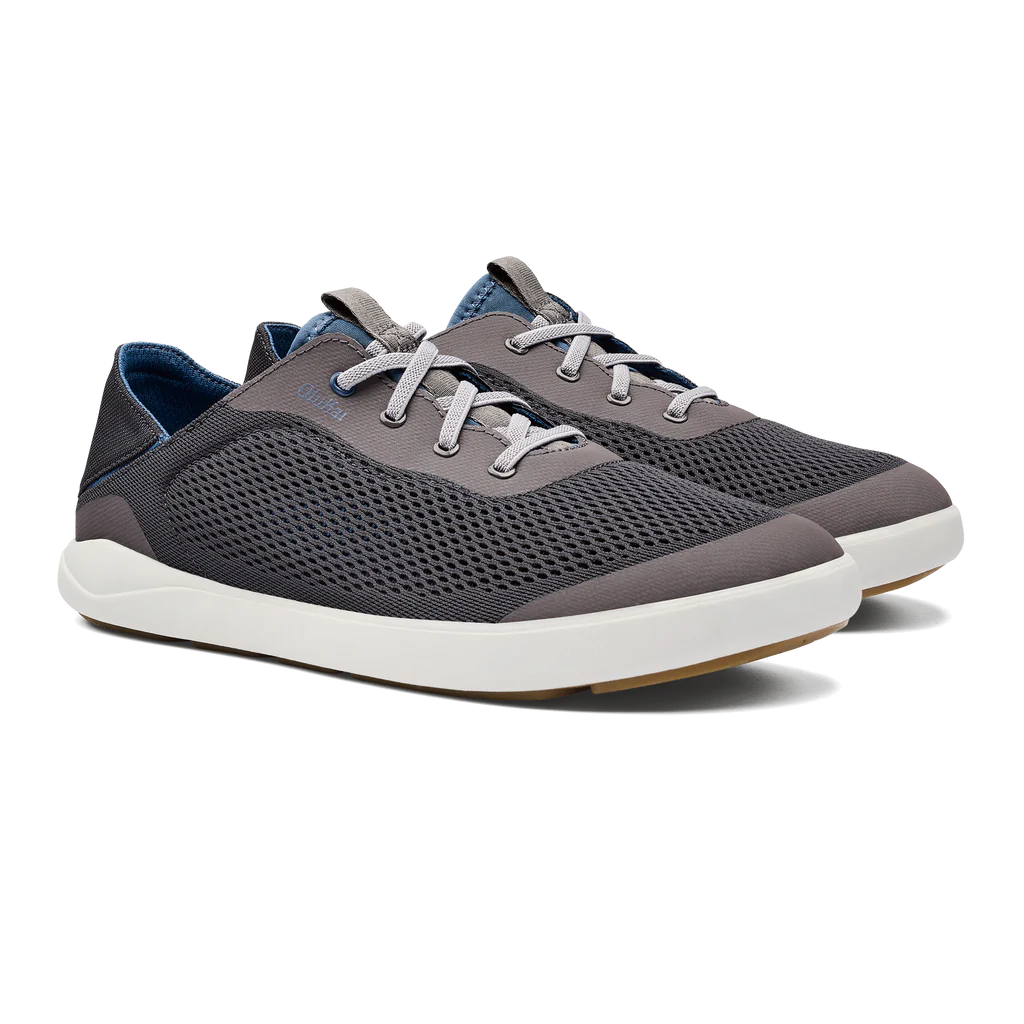 Olukai Men's Moku Pae Casual Shoe - Pavement/Vintage Blue 10472-PVVN