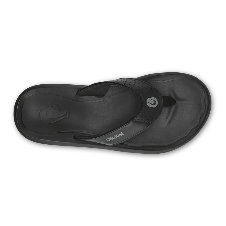 OluKai Men's PILI Flip Flop - Lava Rock/ Lava Rock 10553-LRLR