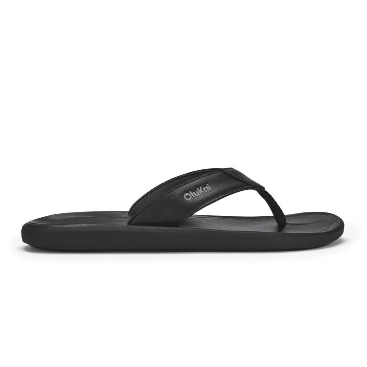 OluKai Men's PILI Flip Flop - Lava Rock/ Lava Rock 10553-LRLR