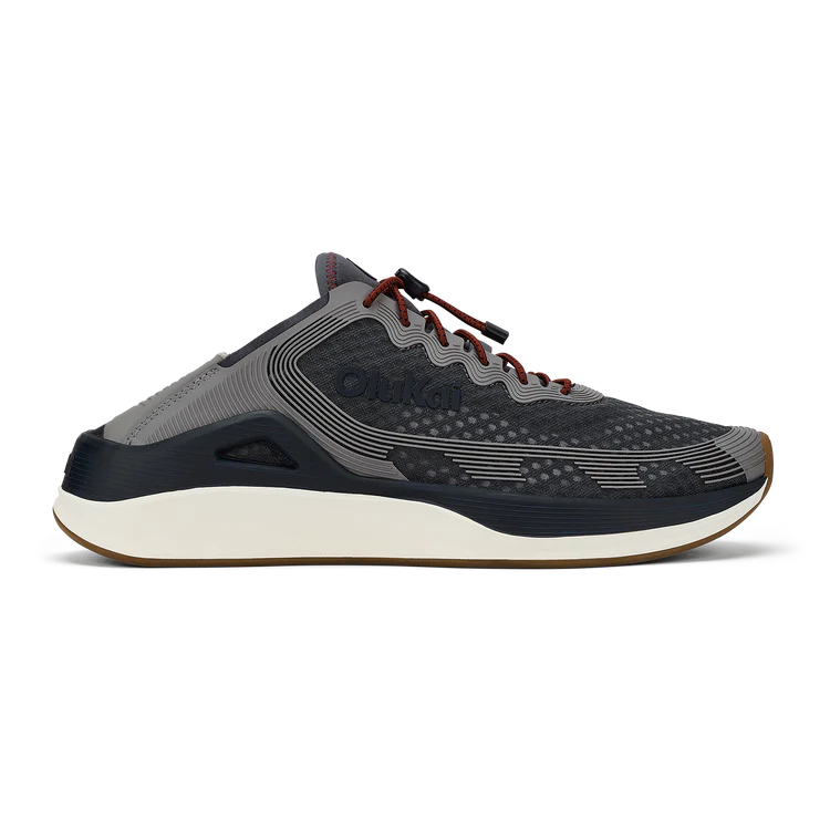 OluKai Men's 'AHI Water Boat Shoes - Rock/Ash 10554-RKAU