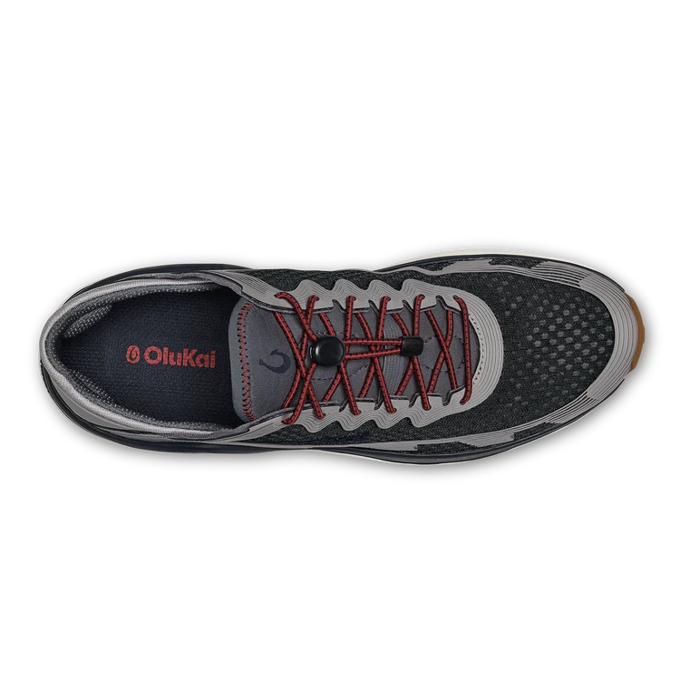 OluKai Men's 'AHI Water Boat Shoes - Rock/Ash 10554-RKAU