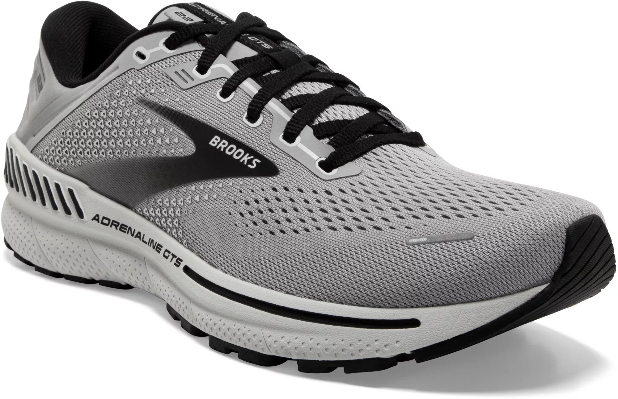 Brooks Men's Adrenaline GTS 22 Running Shoe - Alloy/Grey/Black