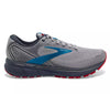 Brooks Men's Ghost 14 Running Shoe - Grey/Blue/Red 1103691D078