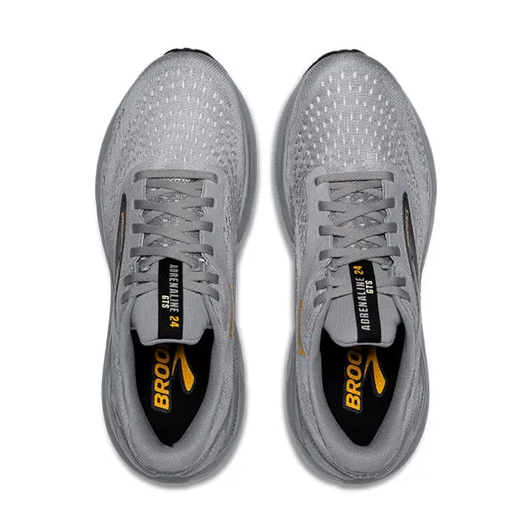 Brooks Men's Adrenaline GTS 24 Running Shoe - Alloy/White/Gold Fusion 1104371D084