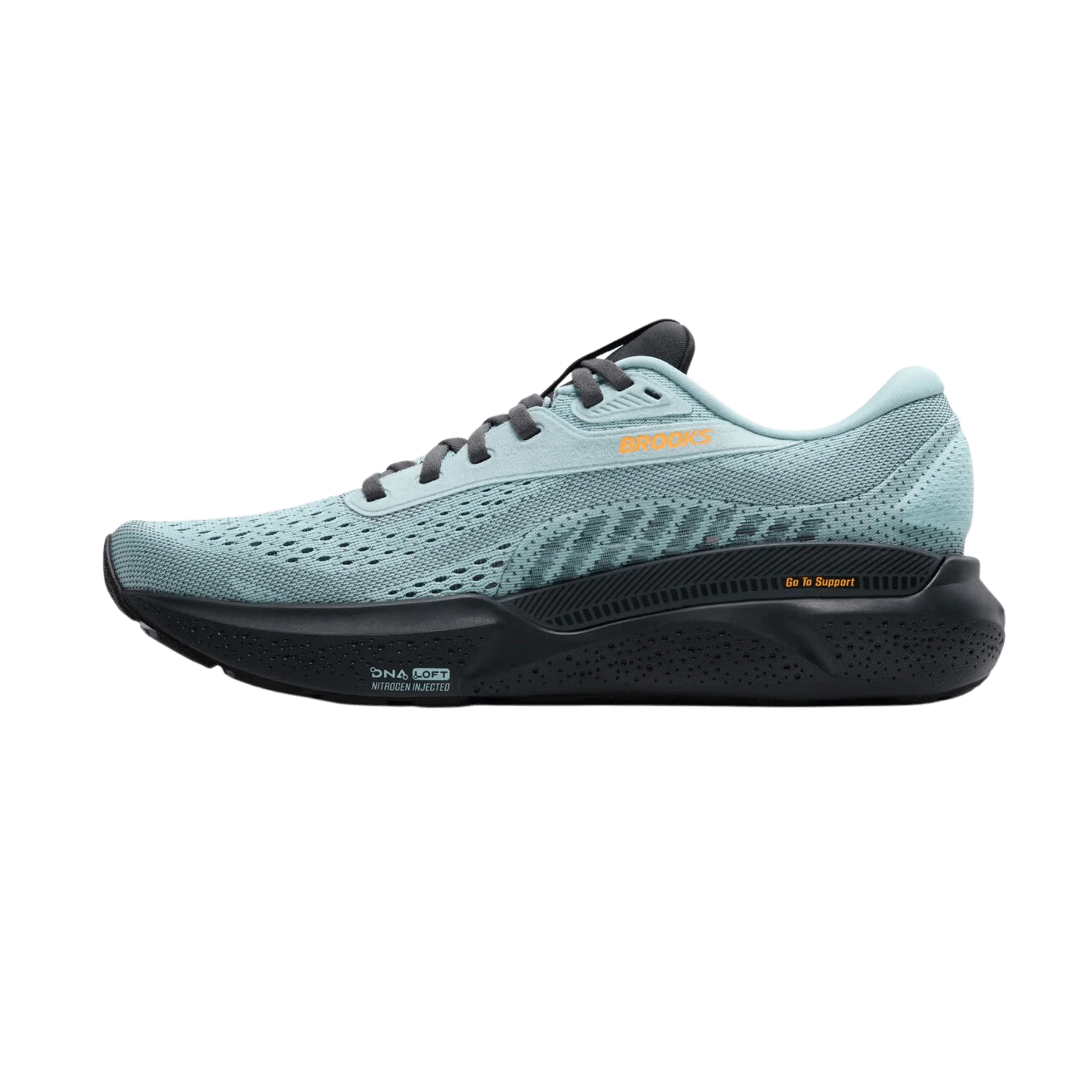 Brooks Men's Adrenaline GTS 24 Running Shoe - Winter Sky/Ebony/Orange 1104371D416